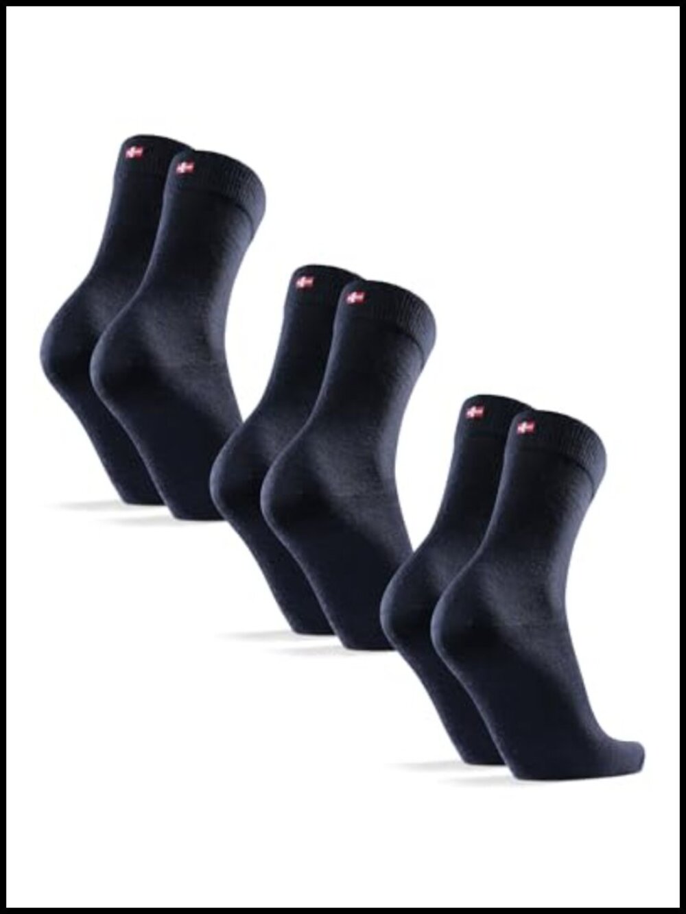 Merino Wool Dress Socks Crew Warm Unisex 3 Pack